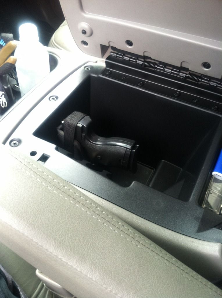 • 9MM Holster mount inside center console w/ pics!!! Interior