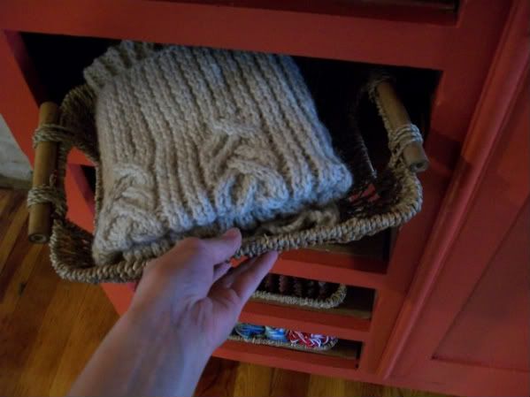 Craft Armoire basket drawers