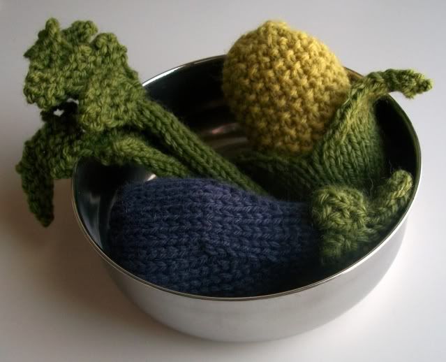 knitted vegetables