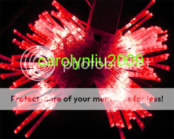 10M LED Red Optic Fiber Party Favor String Light Christmas String Outdoor