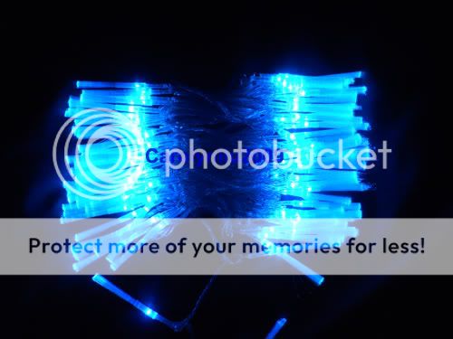 2X10M LED Blue Optic Fiber Party Favor String Light Christmas String Outdoor