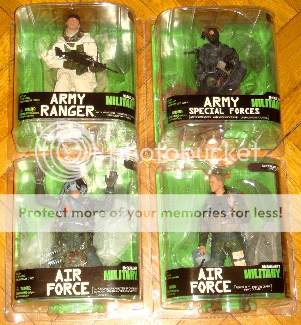 McFarlane Military Series 7 Air Force Halo Jumper Fighter Pilot Army 