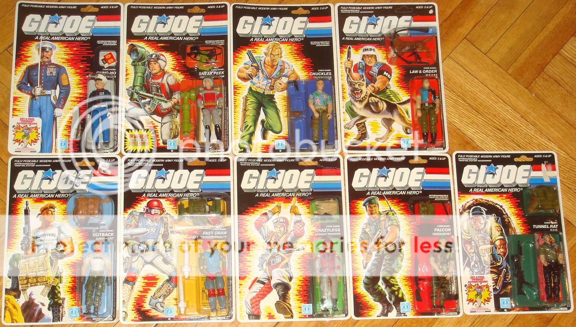 1986 1987 GI JOE ARAH MOC MOSC AFA VINTAGE FALCON 25th GREEN BERET ...