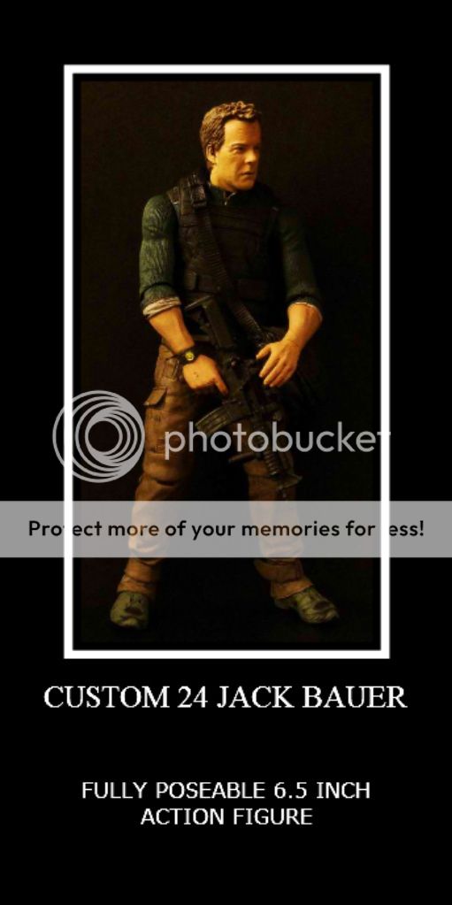 CUSTOM 24 CTU AGENT JACK BAUER MARVEL LEGENDS GI JOE  