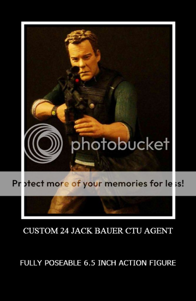 CUSTOM 24 CTU AGENT JACK BAUER MARVEL LEGENDS GI JOE  