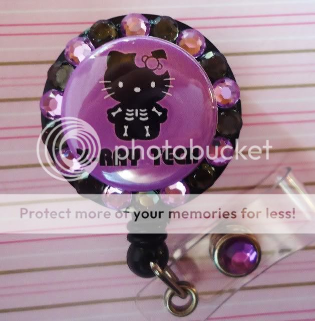 RAY TECH HELLO KITTY RETRACTABLE ID REEL BADGE HOLDER  