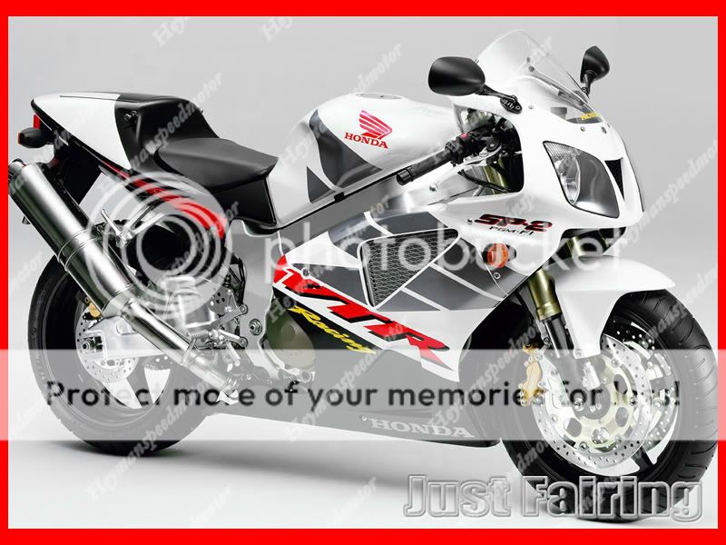 For Honda VTR RVT 1000 SP1 SP2 RC51 ABS Fairing White Black H1024